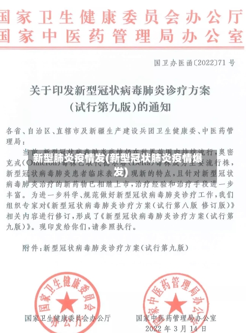 新型肺炎疫情发(新型冠状肺炎疫情爆发)