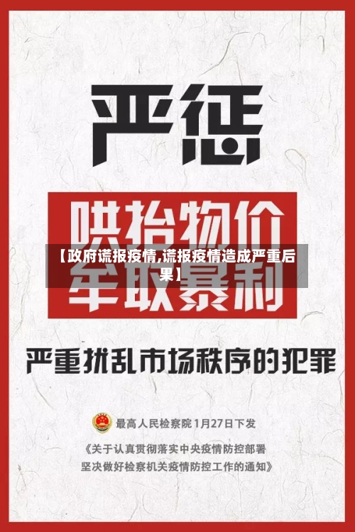 【政府谎报疫情,谎报疫情造成严重后果】