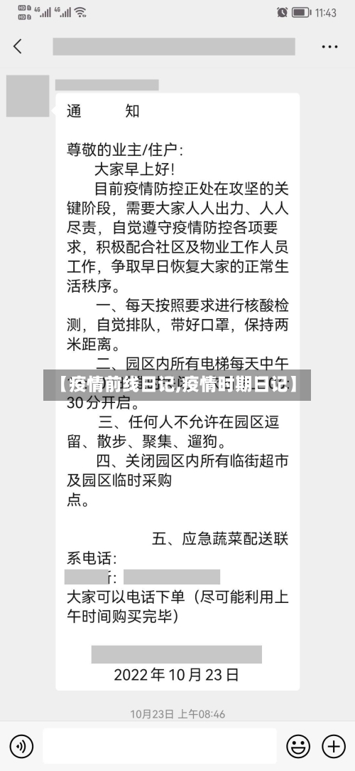 【疫情前线日记,疫情时期日记】