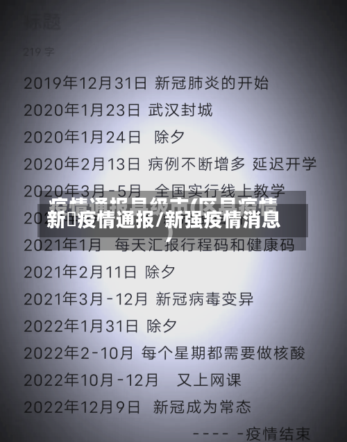 新彊疫情通报/新强疫情消息-第2张图片