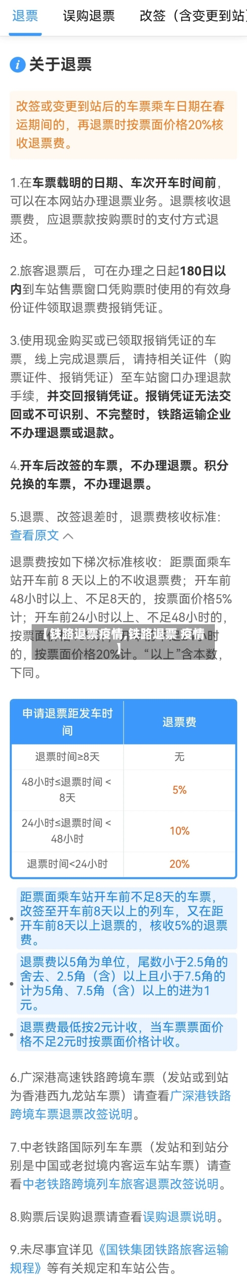 【铁路退票疫情,铁路退票 疫情】