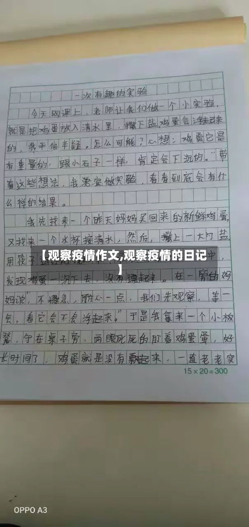 【观察疫情作文,观察疫情的日记】