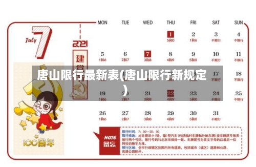 唐山限行最新表(唐山限行新规定)