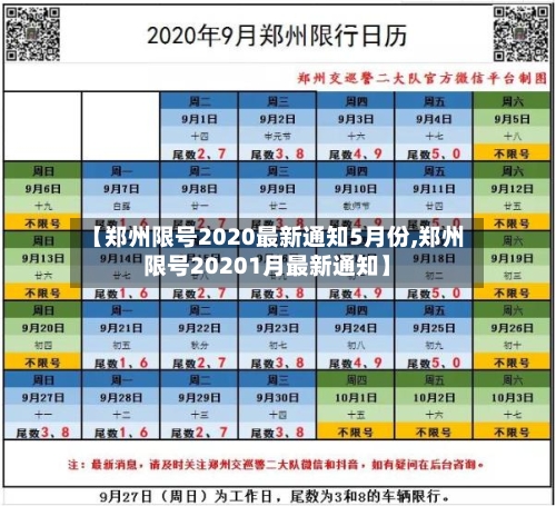 【郑州限号2020最新通知5月份,郑州限号20201月最新通知】-第2张图片
