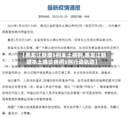 【黑龙江新增5例本土病例,黑龙江新增本土确诊病例5例行动轨迹】-第2张图片