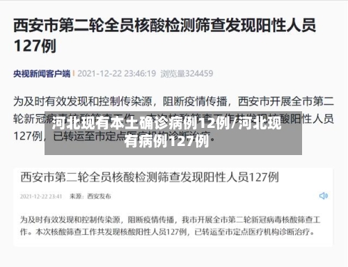 河北现有本土确诊病例12例/河北现有病例127例