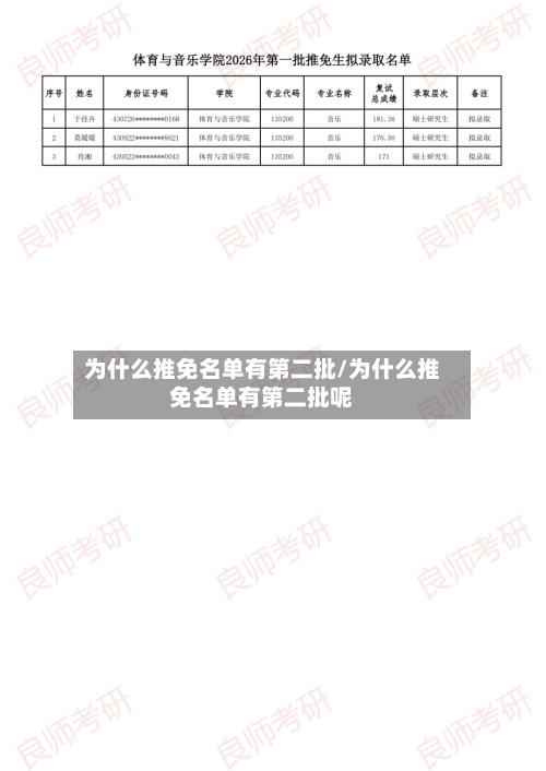 为什么推免名单有第二批/为什么推免名单有第二批呢-第2张图片