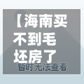 【海南买不到毛坯房了吗,海南不允许卖毛坯房】