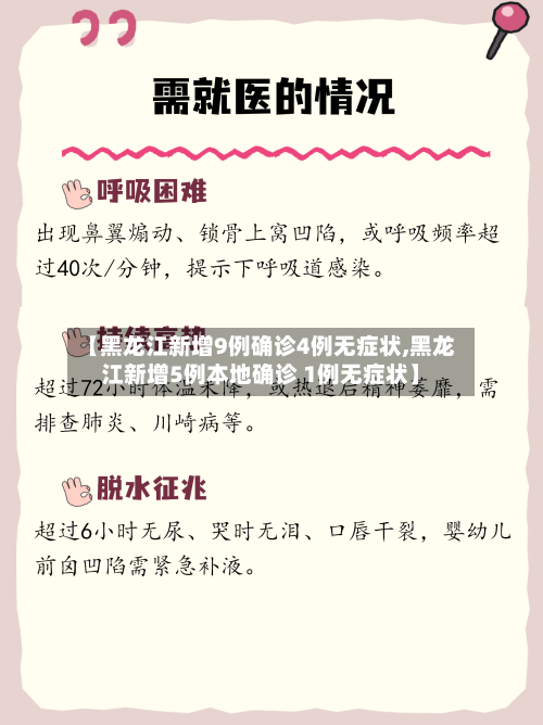 【黑龙江新增9例确诊4例无症状,黑龙江新增5例本地确诊 1例无症状】