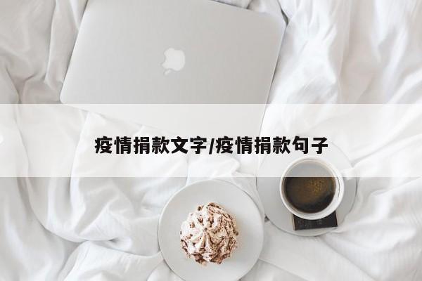 疫情捐款文字/疫情捐款句子